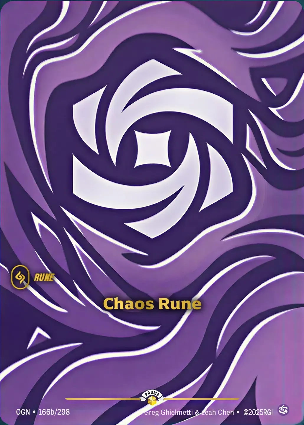 OGN-166b Chaos Rune (Origins Nexus Night Promo) Card - Riftbound TCG