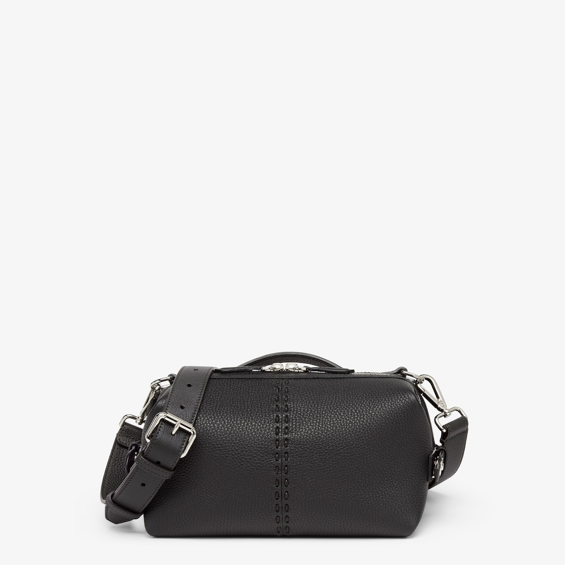 Selleria Fendi Siesta Small Cuoio Romano leather Black | Fendi