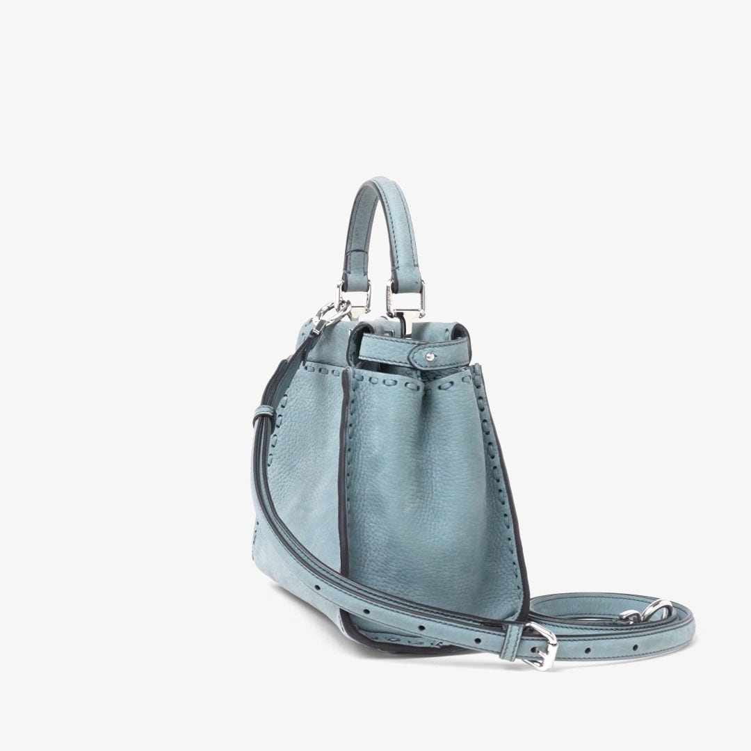 ピーカブー ミニ カーフレザー ライトブルー | Fendi