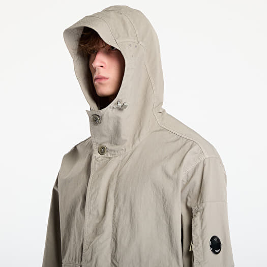 Men's jackets C.P. Company Twill Hooded Short Jacket Fungi Grey