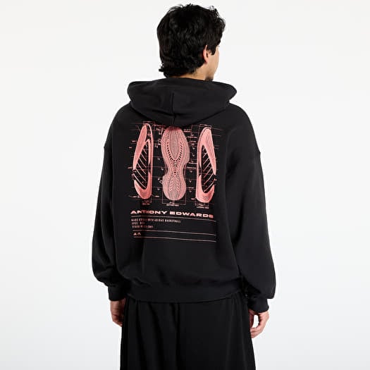 Men's hoodies adidas Anthony Edwards Schematic Hoodie Black