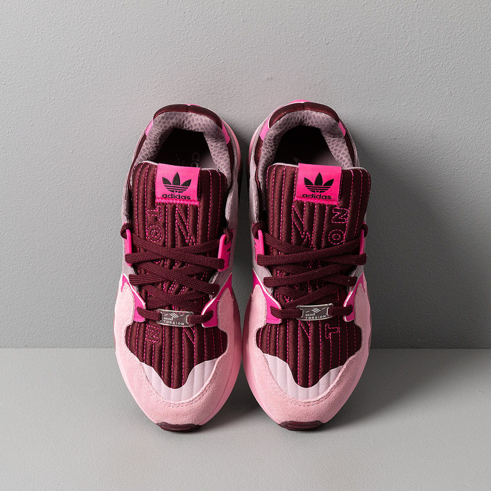 Women's shoes adidas ZX Torsion W Maroon/ Shock Pink/ True Pink