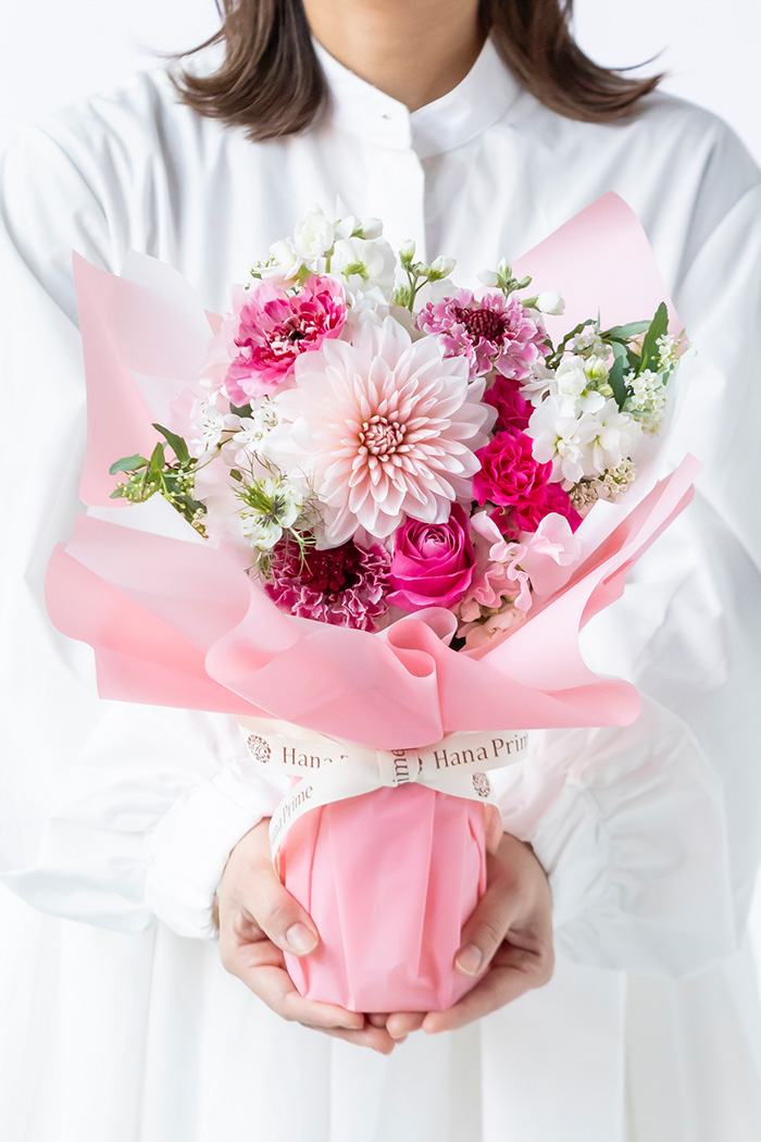 季節の花束 そのまま飾れるブーケ #2242 size:100｜HanaPrime（ハナ