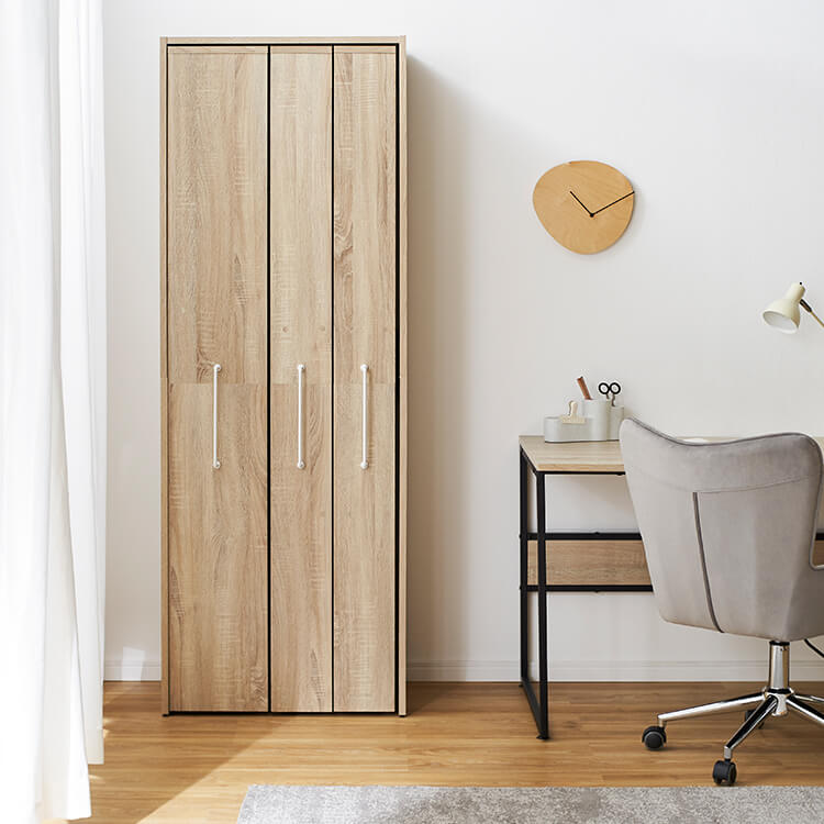 隙間収納にぴったりのスライド本棚 可動棚付き・スリムタイプ[幅64