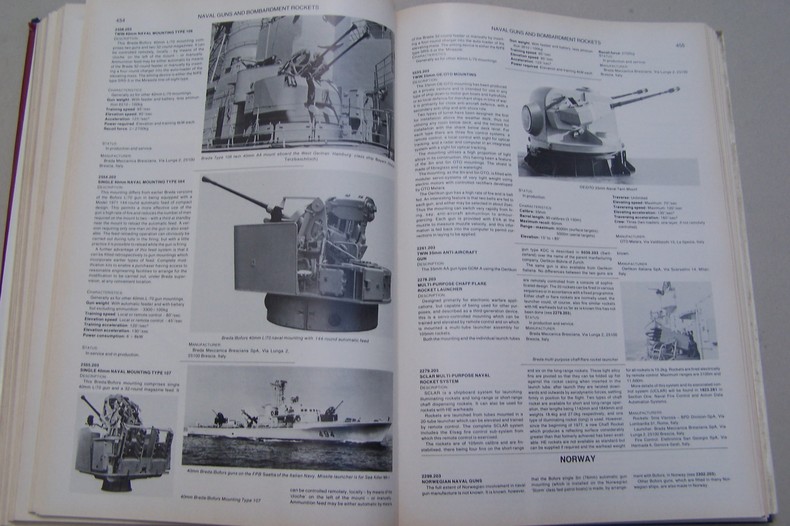 JANE'S WEAPON SYSTEMS 1973/74, 1978, 1980/81, 1981/82, 1984/85