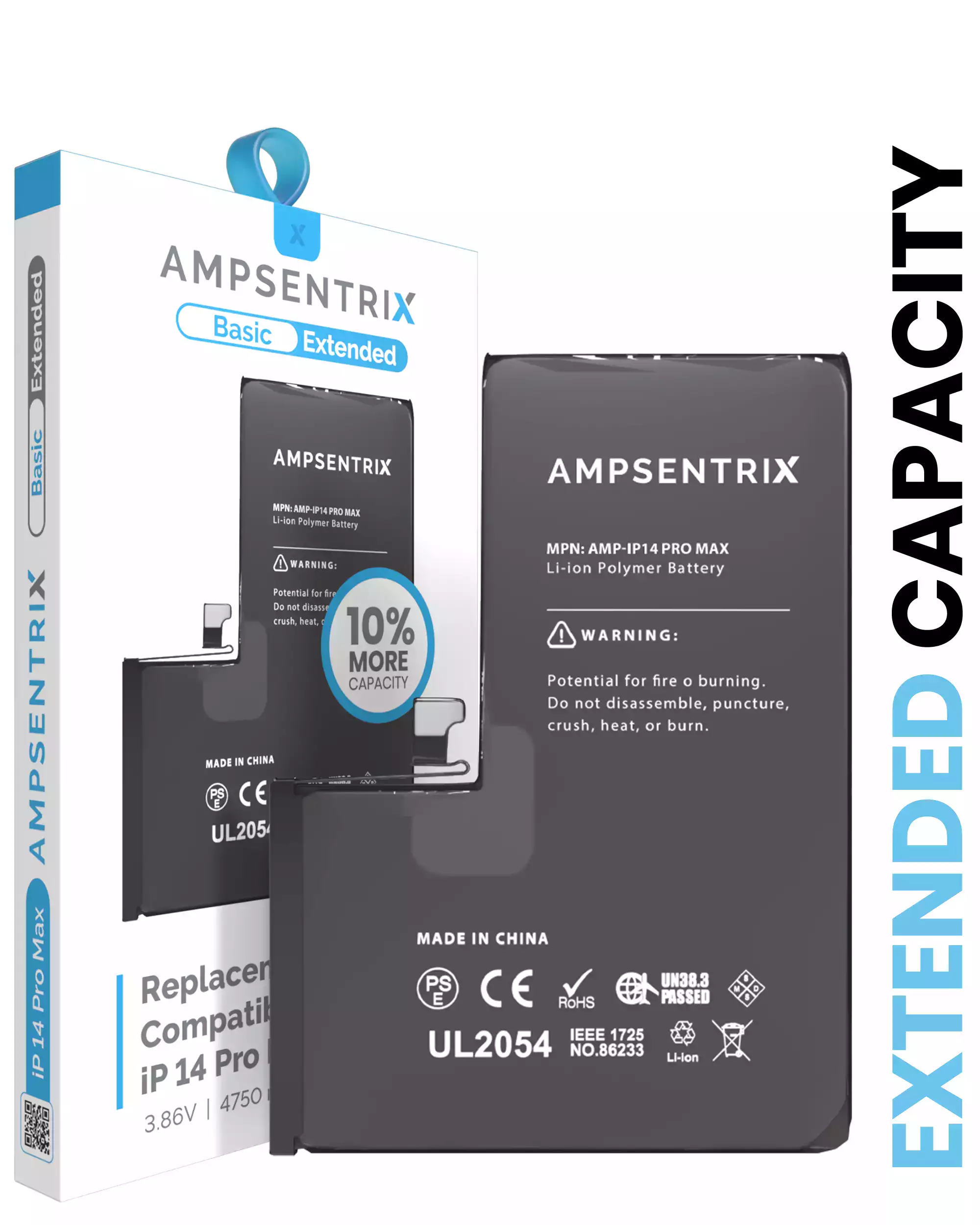 Extended Capacity Replacement Battery Replacement For iPhone 14