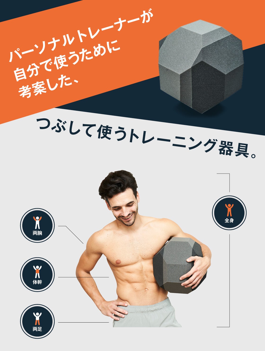 1日5分でTシャツが似合うカラダを作る！潰すだけの簡単体幹