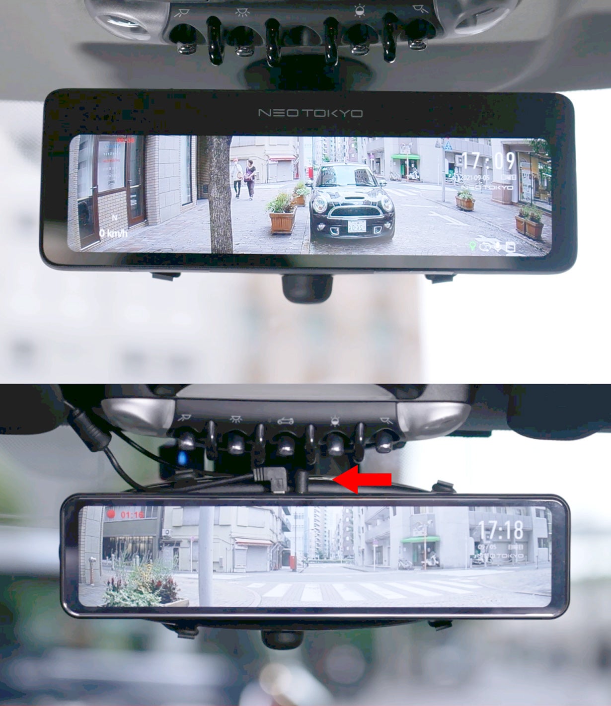 ミラーカム2」前後ドライブレコーダー＋デジタルミラーで圧倒的に死角