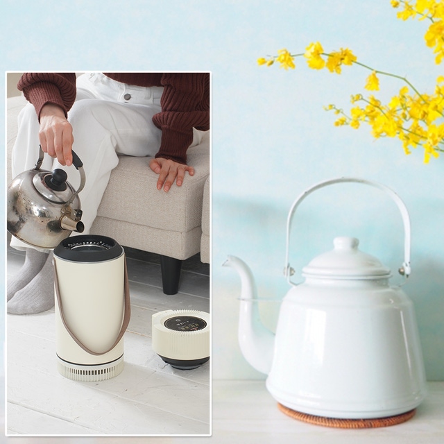 ミストを使わず、湿気を感じないドライで冷たい風の冷風機ドライ