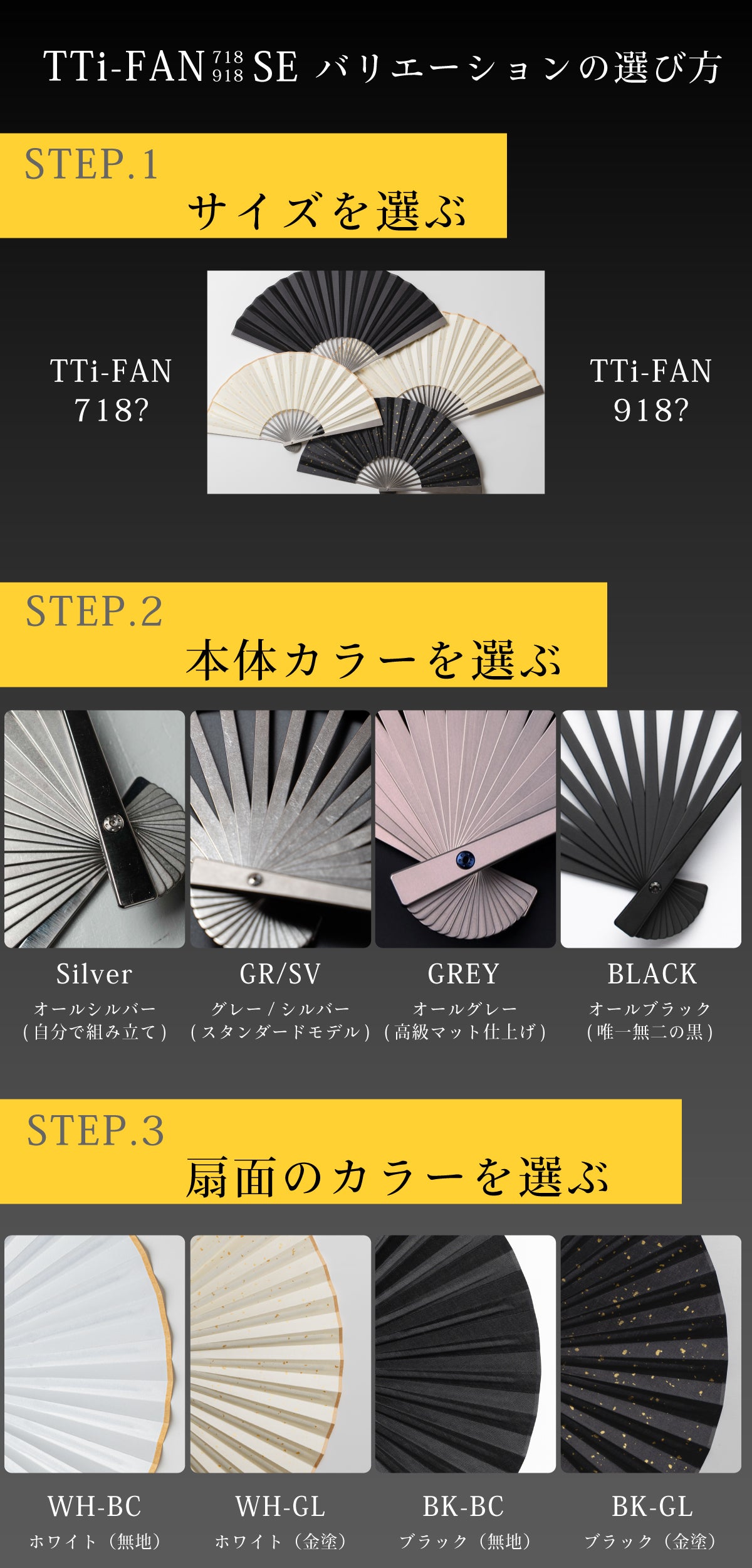 Makuake｜航空機グレードチタンとシルクのプレミアムな扇子：TTi-FAN