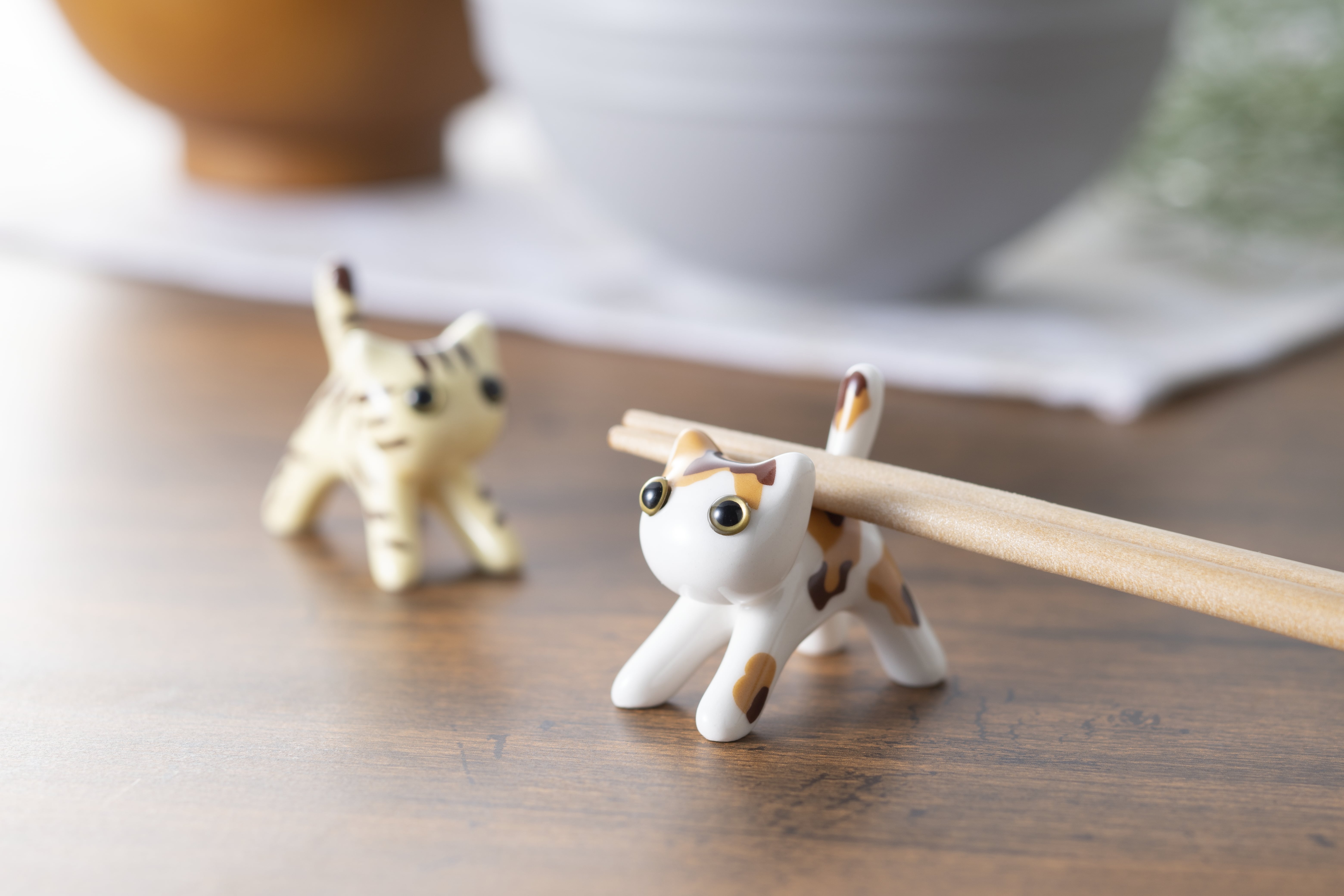 食卓に彩りを～猫箸置き～】愛猫家も大満足7匹の猫ちゃんが食卓を