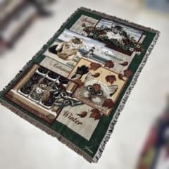 四季 猫 マルチカバー ソファカバー ヴィンテージラグ 171x118 - メルカリ