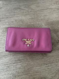PRADA ピンク カードケース 名刺入れ サフィアーノレザー - メルカリ