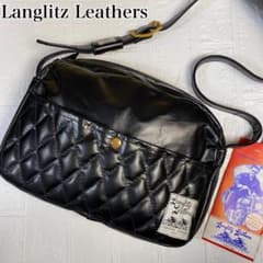 未使用級】ラングリッツレザー ショルダーバッグ シングル ガンパース