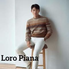 タグ付新品◎LoroPianaロロピアーナ ストライプニットセーターギフトに