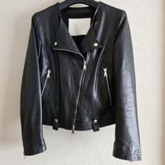 MUSHER マーシャー レザー ライダース ジャケット ブラック - メルカリ