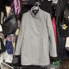 ZARA グレー ピーコート sサイズ - メルカリ