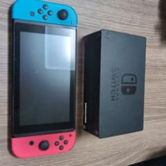 Nintendo Switch 本体 青/赤 Joy-Con 付属品あり - メルカリ