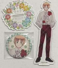 ヘタリア イギリス 缶バッジ アクスタ アクリルスタンド フラワー