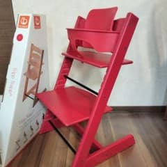 STOKKE ストッケ トリップトラップ ベビー キッズチェア 椅子 赤 廃盤