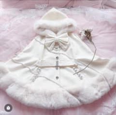 ♥ MARS ポンチョ 白 ベルト付きケープコート 新作 ♥ - メルカリ