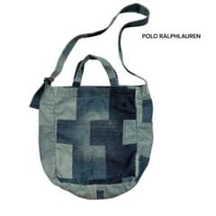 美品】ポロラルフローレン デニム パッチワーク トートバッグ - メルカリ