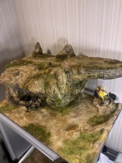 ジオラマベース 260203 岩場 ガンプラ モンハン Diorama 台座 - メルカリ