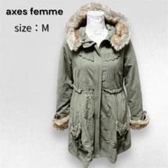 axes femme アクシーズファム モッズコート ライナー付 森ガール M