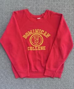 70s 80s USA製 vintage sweat カレッジスウェット 赤 M - メルカリ
