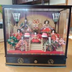 東*父様 値下げしました！】雛人形セット ガラスケース付き - メルカリ