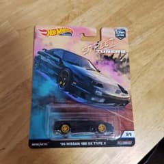 ホットウィールカスタム 日産 シルビア 180sx 青☆自作☆深リム