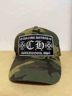 CHROME HEARTS 迷彩 トラッカーキャップ - メルカリ