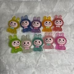 ⭐︎最終値下げ⭐︎カラフルラブブ labubuフィギュア 10個セット