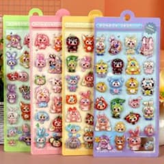 ボンボンドロップシール4枚セット水シールぷくぷくシール - メルカリ