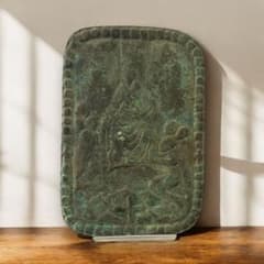 M463❀【本物】隠れキリシタン 踏み絵 聖母子像 銅製 絵踏 聖母マリア