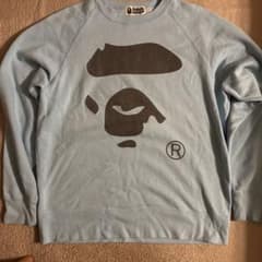 A Bathing Ape サックスブルー スウェットLサイズ - メルカリ