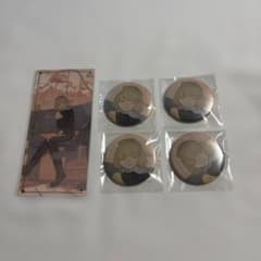 ヴァンねねくじ 鬼野ねね 缶バッジ 箔押しコレクションカード 5点