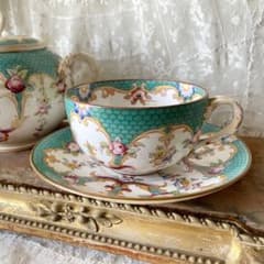 レア】サルグミンヌミントン ショコラカップ 緑 C&S フランス