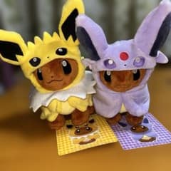 イーブイ ポンチョシリーズ サンダース エーフィ 2体セット - メルカリ