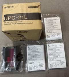 ソニー カラープリントパック UPC-21L インクリボン×1 プリント紙×3