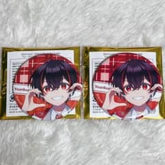 2点セット ゆあんくん 缶バッジ カラフルピーチ からぴちパラダイス