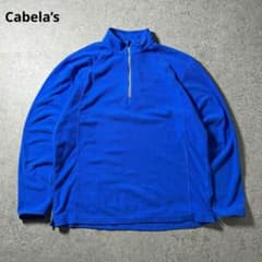 Cabela's ハーフジップフリース青メンズXLワーク系古着687 - メルカリ