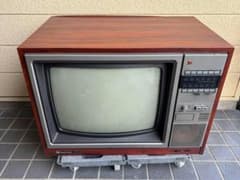 昭和レトロ ブラウン管 テレビ 木製 TH18-C1 ナショナル アナログ
