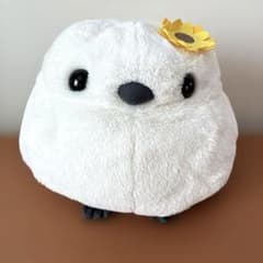 ふくふくシマエナガ カラフルフラワー しまゑひまわり ウルトラBIG