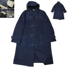 99AW チベット社 ムーアブルック製 カットパイル ダッフルコート 濃紺