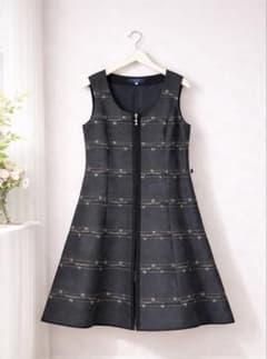 エムズグレイシー❤︎リボン柄デニムジャンバースカート 42 - メルカリ