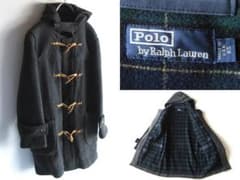 希少 USA製 ビンテージ ラルフローレン ウールメルトン ダッフルコート