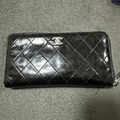 CHANEL ブラック キルティング 長財布 ノベルティ 写真追加可能です