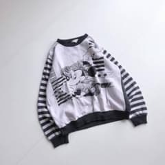 90s ヴィンテージ ミニーマウス スウェット ボーダー - メルカリ