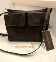 極美品 GHERARDINI ゲラルディーニ 総柄 ソフティ ショルダーバッグ